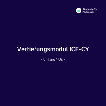 Vertiefungsmodul ICF